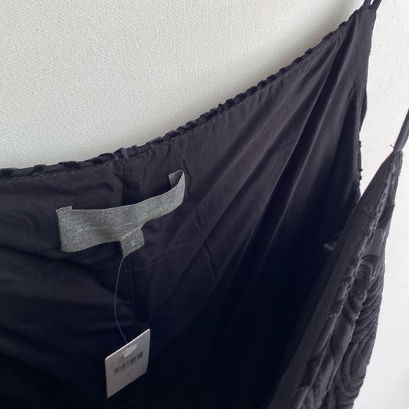 Anthropology Sunday in Brooklyn velvet black motif Tank Blouse, Size S, NWT - Picture 8 of 13